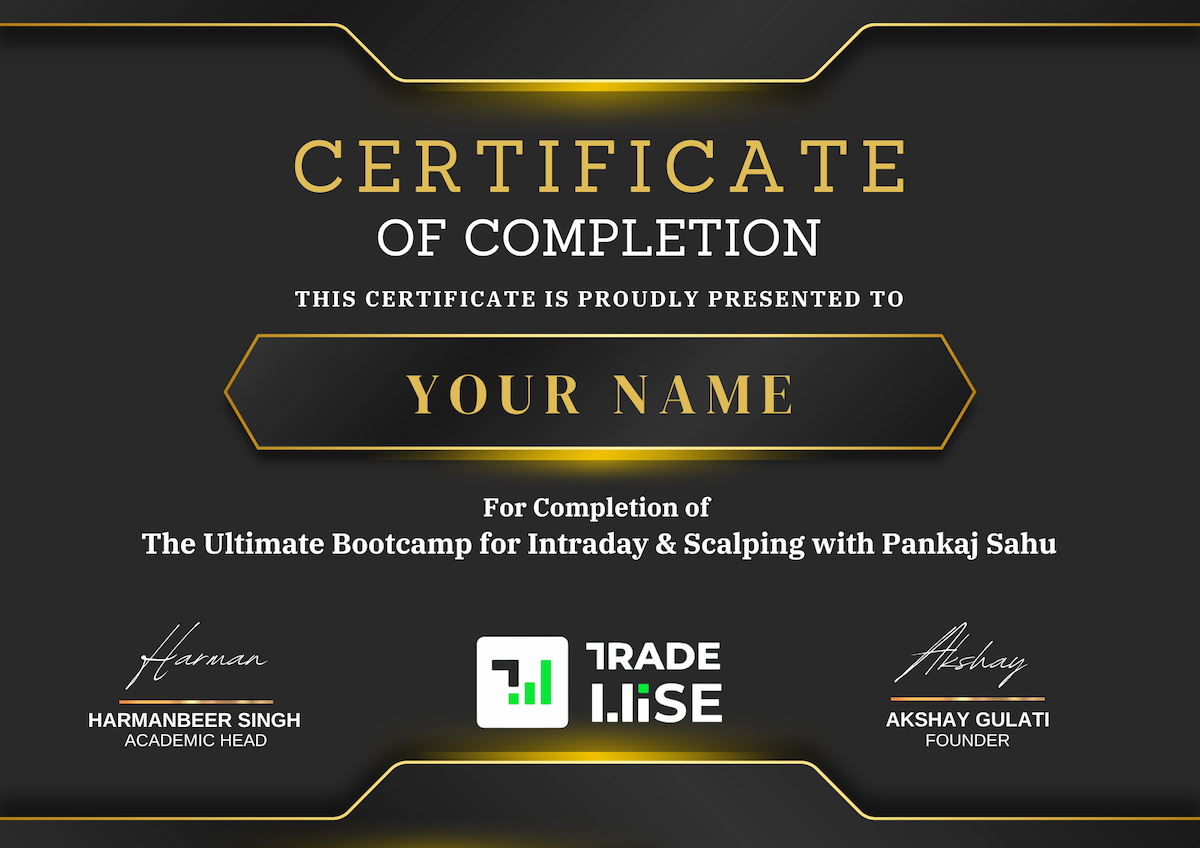 The Ultimate Bootcamp for Intraday & Scalping with Pankaj Sahu 
