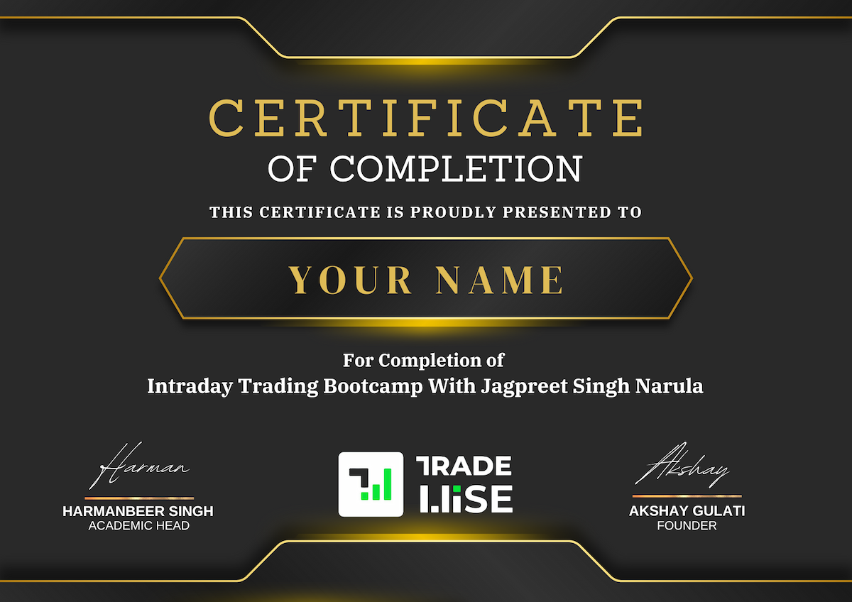 Intraday Trading Bootcamp With Jagpreet Singh Narula
