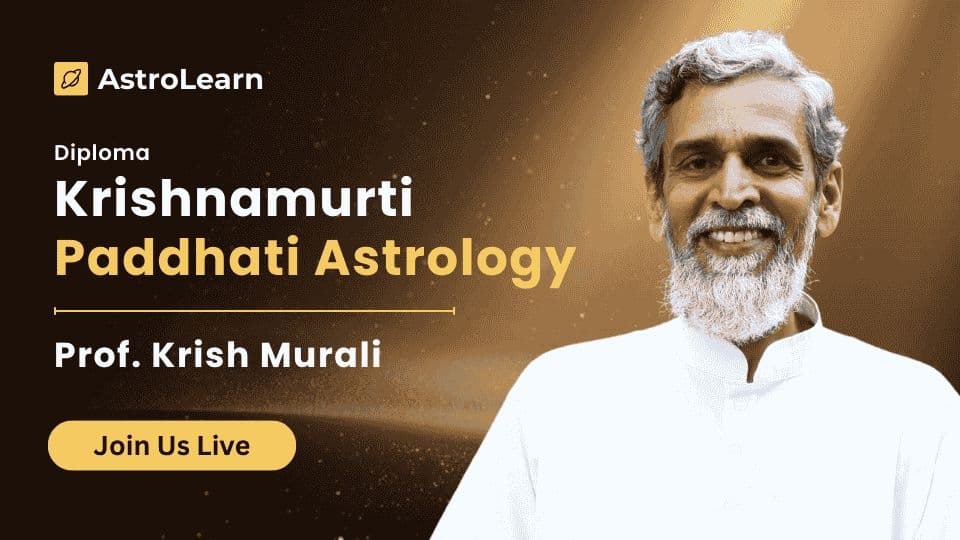 KP ASTROLOGY DIPLOMA BOOTCAMP BY PROF KRISH ESWAR MURALI