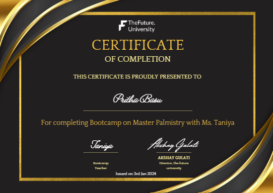 Master Palmistry with Ms. Taniya